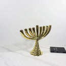 GobekUsa Gold Geometric Twist Candle Holder Set for Stylish Home Decor