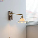 GobekUsa Ceramic LED Wall Light with Copper Arm, Modern Design, Up Down Lampshade