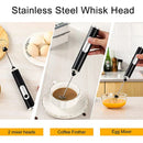 GobekUsa Electric Milk Frother Mixer 3-Speeds Whisk Blender Foamer Egg Beater