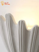 GobekUsa French Medieval Shell Gypsum Wall Lamp LED G9 Designer Retro for Living Room & Bedroom