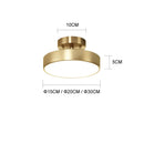 GobekUsa Brass LED Ceiling Chandelier: Adjustable, Modern Fixture for Bedroom, Living Room, Kitchen, Aisle.