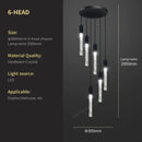 GobekUsa Crystal Bubble Chandelier Pendant Light - Modern Staircase Hanging Fixture