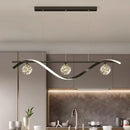 GobekUsa Glass Ball LED Chandelier Pendant Light for Modern Living and Dining Room