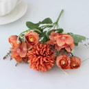 GobekUsa Artificial Hydrangea Tea Rose Bouquet for Home Decor and DIY Wedding Bouquets