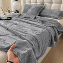 GobekUsa Chiffon Butterfly Jacquard Throw Blanket, Soft & Cozy Shawl for Couch/Bed