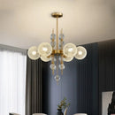 GobekUsa Glass Ball LED Pendant Chandelier - Modern Kitchen Island Luminaria