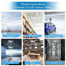 GobekUsa Industrial LED Ceiling Light Deformable Foldable E26/27 Bulb for Garage Warehouse