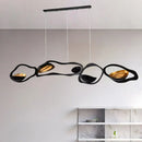 GobekUsa Black Stainless Steel Chandelier LED - Modern Luxury Design for Living Room