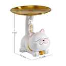 GobekUsa Lucky Cat Statue Ornaments for Home Decor and Storage