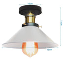 GobekUsa Industrial Flush Mount Light for Home Decor in Bedroom, Kitchen, Living Room