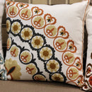 GobekUsa Ethnic Flower Elephant Pillowcase, Hand-Embroidered Boho Cushion Cover
