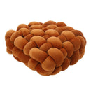 GobekUsa Knot Square Pillows: Handmade Decor for Living Room, Bedroom, Office in Grey