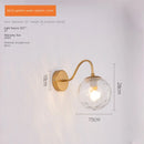 GobekUsa Glass Ballight LED Wall Lamp for Living Room Bedroom Home Decor