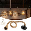 Handwoven Hemp Rope Vintage Pendant Light, E27