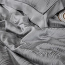 GobekUsa Eucalyptus Fiber Jacquard Summer Quilt Set with Soft Silky Comforter, Sheet, Pillowcases