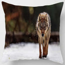 GobekUsa Animals World Tiger Lion Pillow Case for Cute Home Decor in Sofa Living Room