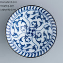 GobekUsa Blue & White Ceramic Kung Fu Tea Cup, Japanese Style Porcelain Sake Espresso Mug