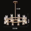 GobekUsa Crystal Chandelier Pendant Light for Living Room Dining Room Ceiling Lighting