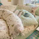 GobekUsa Cartoon Printed Cotton Bedding Set - Soft, Skin-Friendly Duvet Cover