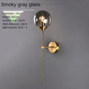 GobekUsa Glass Ball Sconce Light for Bedroom Living Room