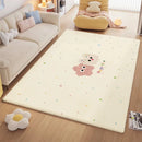 GobekUsa Cartoon Ball Print Cozy Carpet: Anti-Slip, Stain-Resistant Bedside Rug