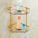 GobekUsa Brass & Crystal Bathroom Set: Towel Rack, Towel Bar, Paper Holder, Soap Dish