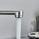 GobekUsa Brushed Nickel Kitchen Faucet - Double Hole Mixer for Cold and Hot Water