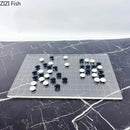 GobekUsa Geometric Chess Set - Minimalist Chessboard & Pieces for Casual Games