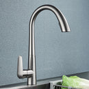 GobekUsa Brushed Gold Gourmet Kitchen Faucet with Flexible Pull Out Mixer Tap