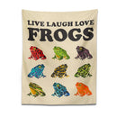 GobekUsa Frogs Tapestry Wall Hanging Psychedelic Hippie Aesthetic Tapestries Home Decor