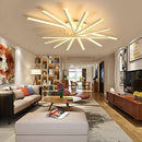 GobekUsa LED Chandelier Fan Lampshade for Living Room Bedroom Dining Study Aluminum Ceiling Lamp