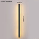 GobekUsa Black Waterproof LED Wall Light | Minimalist Outdoor Garden Balcony Terrace Decor