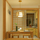 GobekUsa Japanese Wood Tea Room Pendant Light
