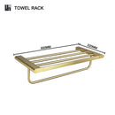 GobekUsa Gold Bathroom Accessories Set: Towel Bar Rail, Toilet Paper Holder, Towel Rack, Hook