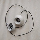Nordic Ball Pendant Light in Black or White Aluminum