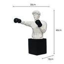 GobekUsa Boxer Resin Statue: Abstract Movement Figure Ornament for Home Decor