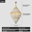 GobekUsa Crystal Chandelier: Luxury Living Room Lamp, Modern Design, Elegant Lighting Option