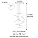 GobekUsa LED Chandelier: Luxury Indoor Lighting for Living Room, Hall, Staircase