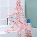 GobekUsa Artificial Sakura Flowers Vine: Wedding Garden Rose Arch Decoration