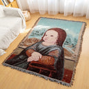 GobekUsa Knitted Tapestry Sofa Blanket - Light Luxury Decorative Blanket for Living Room, Nap Bedspread, Picnic, Camping Mat