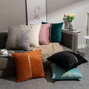 GobekUsa Golden Velvet Patchwork Cushion Cover for Sofa Decor