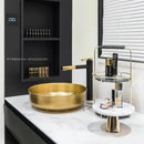 GobekUsa Brass Bathroom Faucet Vessel Sink Mixer Swivel Spout Deck Mounted White Tap