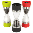 GobekUsa Hourglass Shape Dual Salt Pepper Mill Spice Grinder for Kitchen Cooking