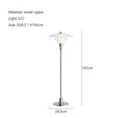 GobekUsa Glass Shade LED Floor Lamp for Living Room, Bedroom - Nordic Minimalist Retro Style