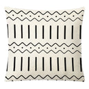 GobekUsa Geometric Yellow Linen Pillow Cover for Modern Décor 45x45cm