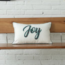 GobekUsa Christmas Plaid Cotton Canvas Cushion Cover with Snowflake Embroidery