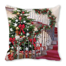 GobekUsa Christmas Short Plush Pillowcase 45x45cm Home Decor