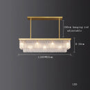 GobekUsa Crystal LED Chandelier: Minimalist Luxury Lighting for Dinning Table