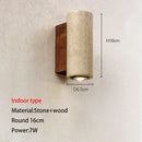 GobekUsa LED Outdoor Wall Lamp Wabi-sabi Style Courtyard Stone Lights for Garden