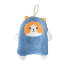 GobekUsa Cartoon Dog Coral Velvet Hand Towels: Soft, Absorbent, Perfect for Kids and Home
